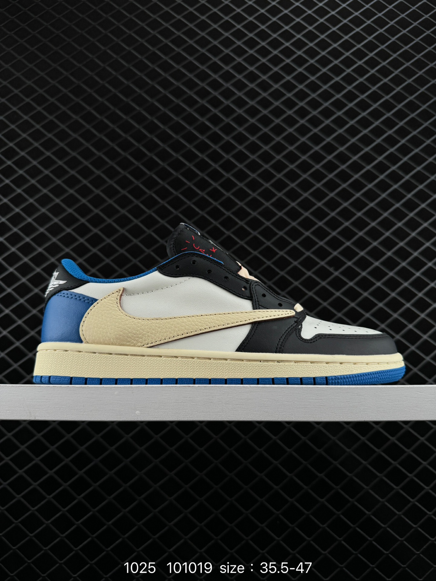 fragment design x Travis Scott x Nike Air Jordan 1 Low OG SP”Black/Green Toe“